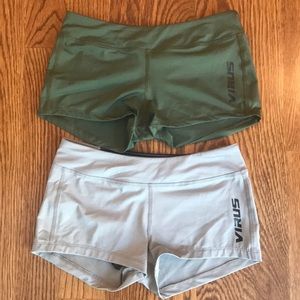 2 pair of Virus booty shorts